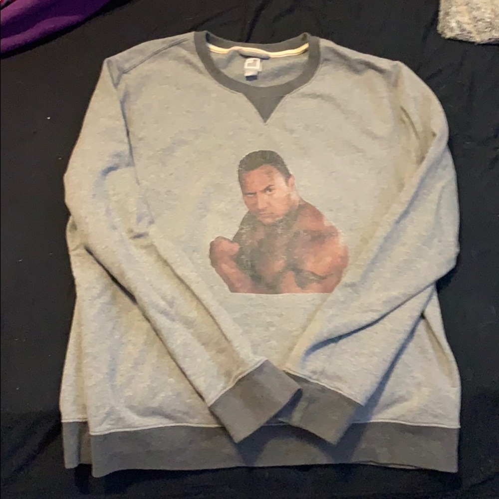 Homemade “The Rock” t-shirt
